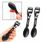 10 in 1 multifunctional outdoor camping survival fork spoon kitchen