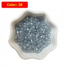100PCS 4MM Shiny Faceted Austria Crystal Beads Bicone Beads Loose Spacer Beads - Multicolor (3)