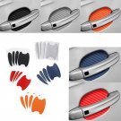 4PCS Car Door Handle Protective Film Carbon Fiber - Multicolor