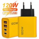 Total 120W Fast Charger Type C Quick Charge 3.0 USB Charger Adapter For iPhone Samsung Xiaomi...