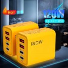 Total 120W Fast Charger Type C Quick Charge 3.0