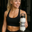 BOUSSAC - 20 oz Yetys - Water Bottle Stainless Steel Vacuum Flask Insulated - White