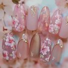 Color AA402 - 24Pcs Spring/ Summer False Nail Press on Detachable for party, travel or night life