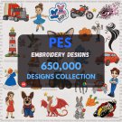 Embroidery Designs Collection for Brother Machine  - over 650,000 embroidery files in PES format.