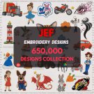 Massive Embroidery Designs Collection for Janome Machine  - 650,000 Files in JEF Format