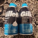 Gillette Foamy Sensitive Shaving Cream- 11 oz Each Pack of 2