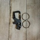 Hephis Heavy Duty Key Chain Bottle Opener,Carabiner Car Chains for Black