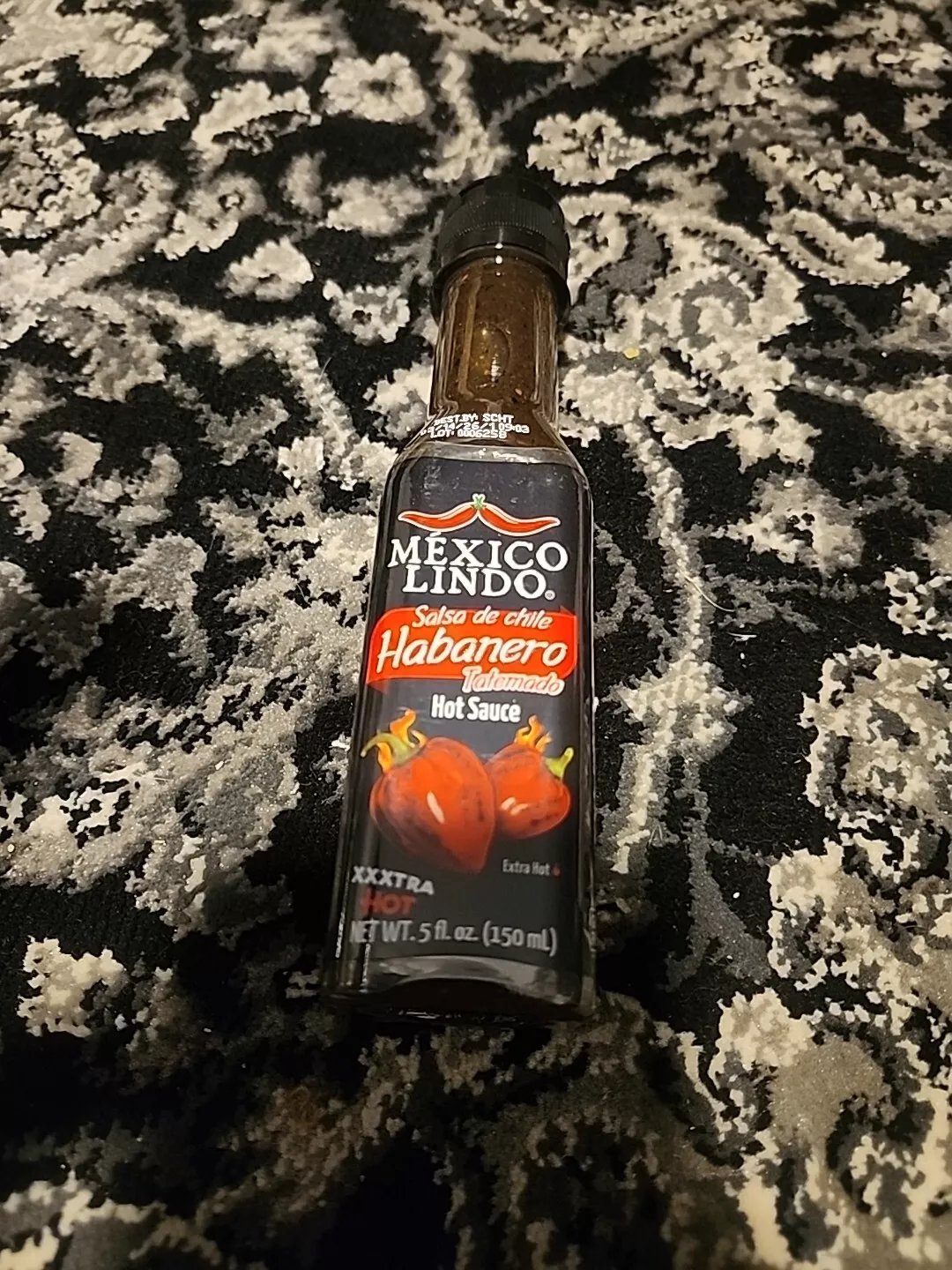 New HABANERO HOT SAUCE Xxxtra Hot Tatemado Mexico Lindo 5 fl oz. Extra Hot