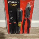 Corebilt electrican's tool 9.5-in Electrical Side Cutting Pliers 3 pcs