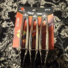 LOT OF 3 pcs Metal Food Tongs Kitchen Grill BBQ Salad Cake Cooking 7" NEW