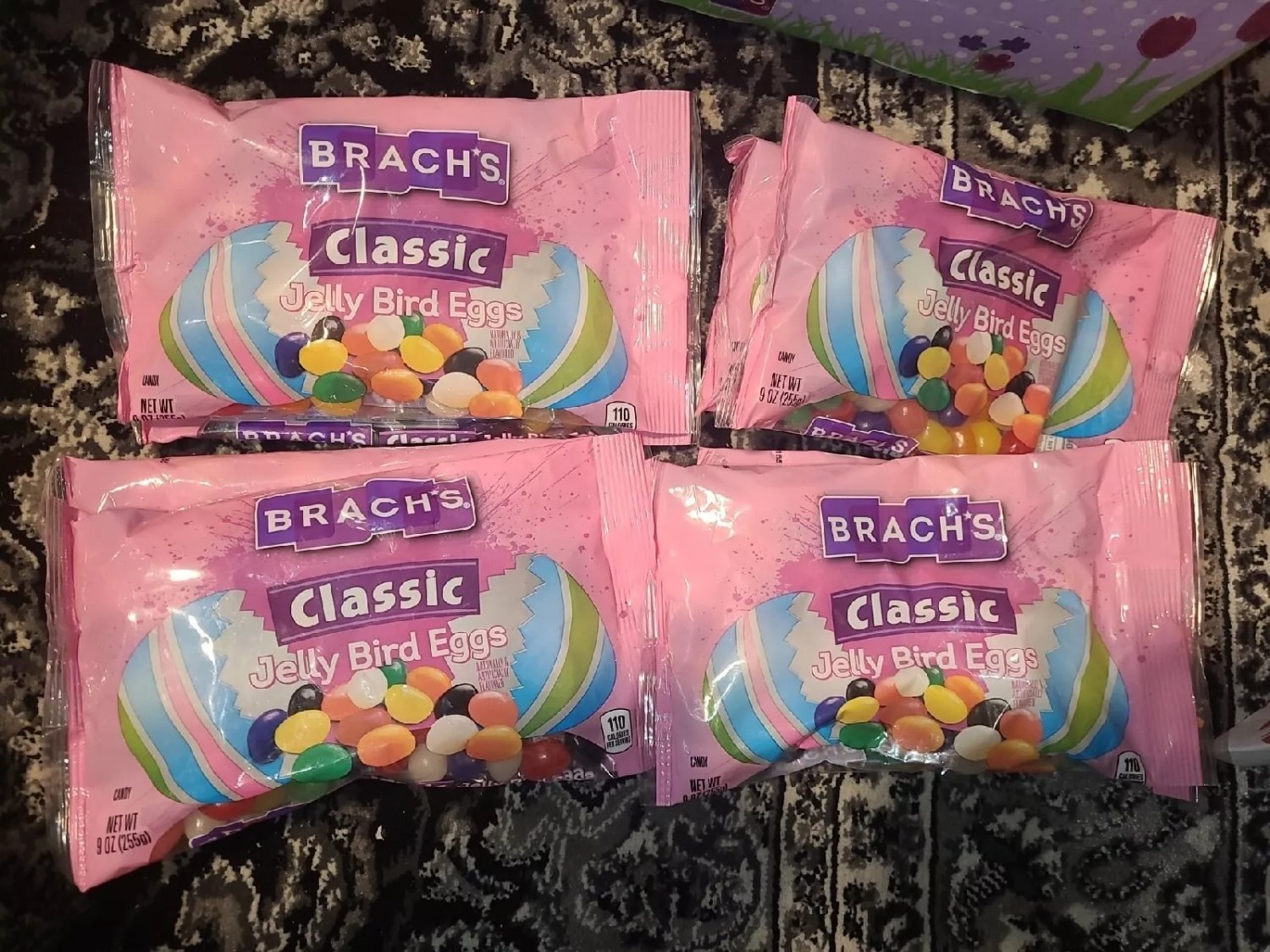 Lot of 8 - Brach's Classic Jelly Bird Candy Chewy Eggs - 9 oz