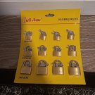 Tuff Built 20mm 25mm 30mm assorted Solid Brass Locks (12) Brand New