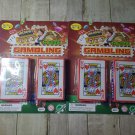 Economy Playing Cards - 4 Decks 2.3/8 inches by 3.3/8 inch