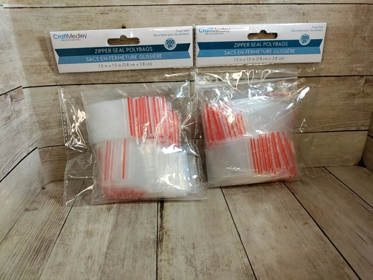 1.5x1.5 Clear Zip Seal Plastic Bags Jewelry Zipper Top Lock 2 Mil 2pkx200=400 pc