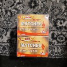 10 Boxes Goodco Wood PENNY MATCHES 10 x 32 = 320 STRIKE ON BOX wooden matches