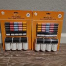 37 Spools Sewing Thread Assorted Colors Sewing Spools Set Cotton Sewing 2 pcs