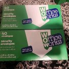 80 Security Envelopes White Letter Mailing Shipping, Confidential 4-1/8”x 9-1/2”