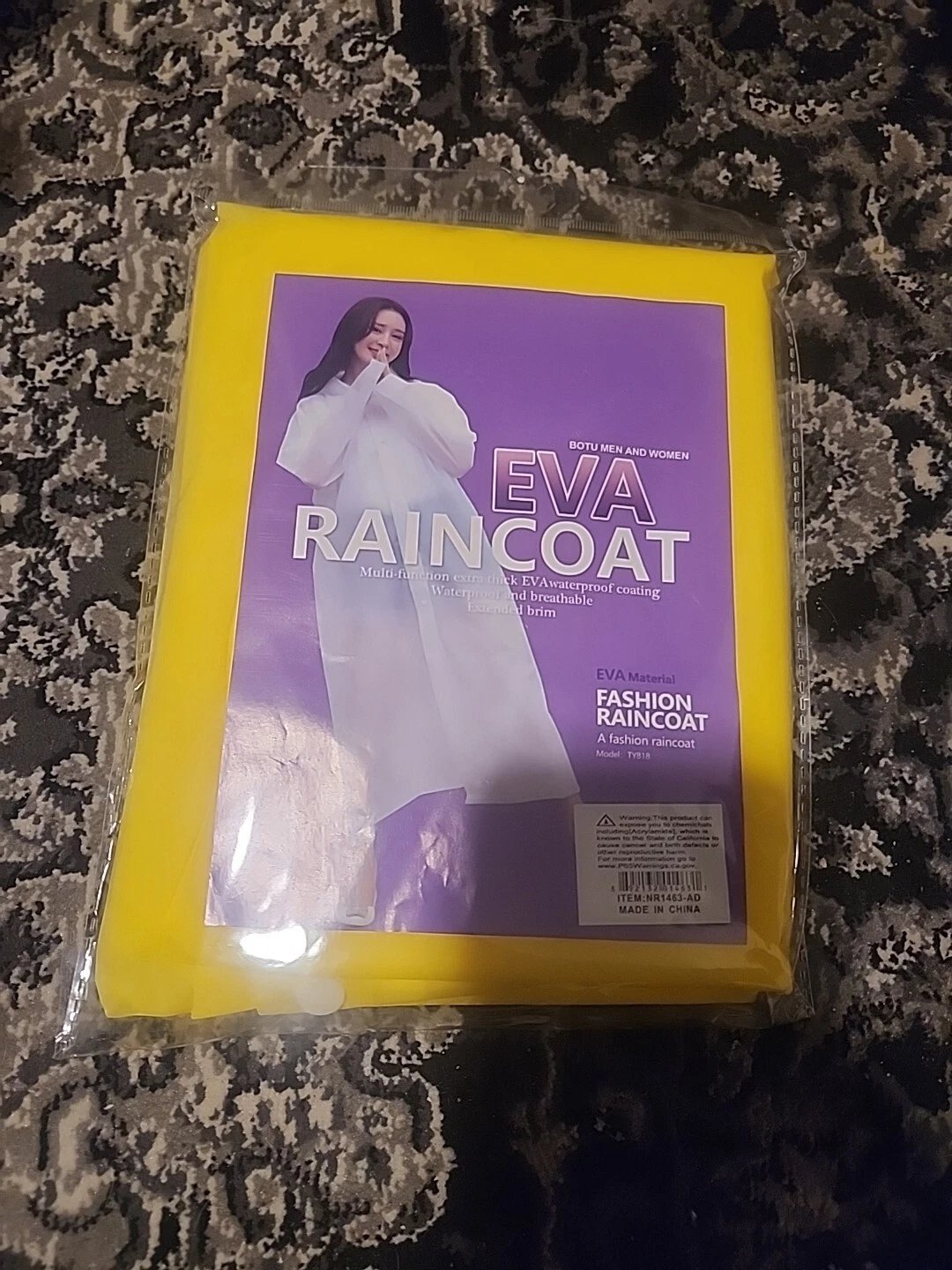 Packable Men And Women Eva Rain Jacket Waterproof Quick-drying Raincoat Poncho