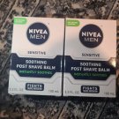 2 Packages Nivea Men Sensitive - Soothing Post Shave Balm - No Alcohol - 3.3 OZ
