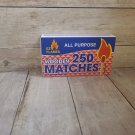 STRIKE on BOX 250 LARGE Wood Kitchen MATCHES Red Tip wood camping