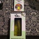 TIKI Brand Convertible Torch, 68” Full Size, 54" Garden, 8” Table, Green Glass
