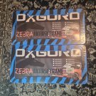 Zebra Blue and Black Plastic Auto License Plate Frame Lot Of 2