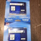 Lot of 2 Genuine Brother TZe-231 Black on White P-touch Label Tape 12mm x 8m OEM Lot of 2 Genuine Brother TZe-231 Black on White P-touch Label Tape 12mm x 8m OEM