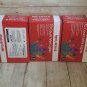 Lot of 3 Multi Color Christmas Holiday 70ct String Lights Green Wire Merry Set