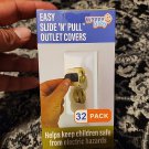 Outlet Covers 32-Pack White Child Proof Electrical Protector Safety Easy Slide Outlet Covers 32-Pack White Child Proof Electrical Protector Safety Easy Slide