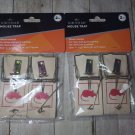 LOT of TWO: 2-Pack kingman mouse trap wood Easy Set Snap Spring Mouse Mice Trap LOT of TWO: 2-Pack kingman mouse trap wood Easy Set Snap Spring Mouse Mice Trap