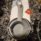 Everyday Living 4 Piece Measuring Cups Set Gray Plastic, Dishwasher Safe - NEW Everyday Living 4 Piece Measuring Cups Set Gray Plastic, Dishwasher Safe - NEW