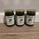 Lot of 3 Braswell Mint with leaves jelly 10.5 oz Each Exp. 2026