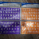BAZIC 20 mm Transparent Lettering Stencil Ruler Sets, 2 Per Pack, 2 packs BAZIC 20 mm Transparent Lettering Stencil Ruler Sets, 2 Per Pack, 2 packs