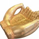 Gold Giving Hands Tea Light Holder Vitarka Mudra Artisans Made Bangladesh