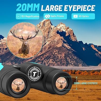 High Power 12x50 Monocular Telescope With Phone Adapter - Waterproof, Fog-Proof, Shockproof Scope With BAK-4 Prism & FMC Lens For Bird Watching, Wildlife, Hunting, Hiking & Travel