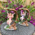 Fairy on Tree Swing Garden Décor Accessories Figurine Fairies Angel Ornaments