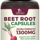 Beet Root Capsules Extra Strength 1300mg Beetroot Powder Extract