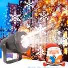 NEW Christmas LED Snowflake Lights 180°Rotate Projector for Indoor/Outdoor Party