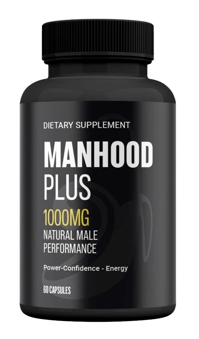 Manhood Plus Natural Male Performance 1000mg (60 Capsules)