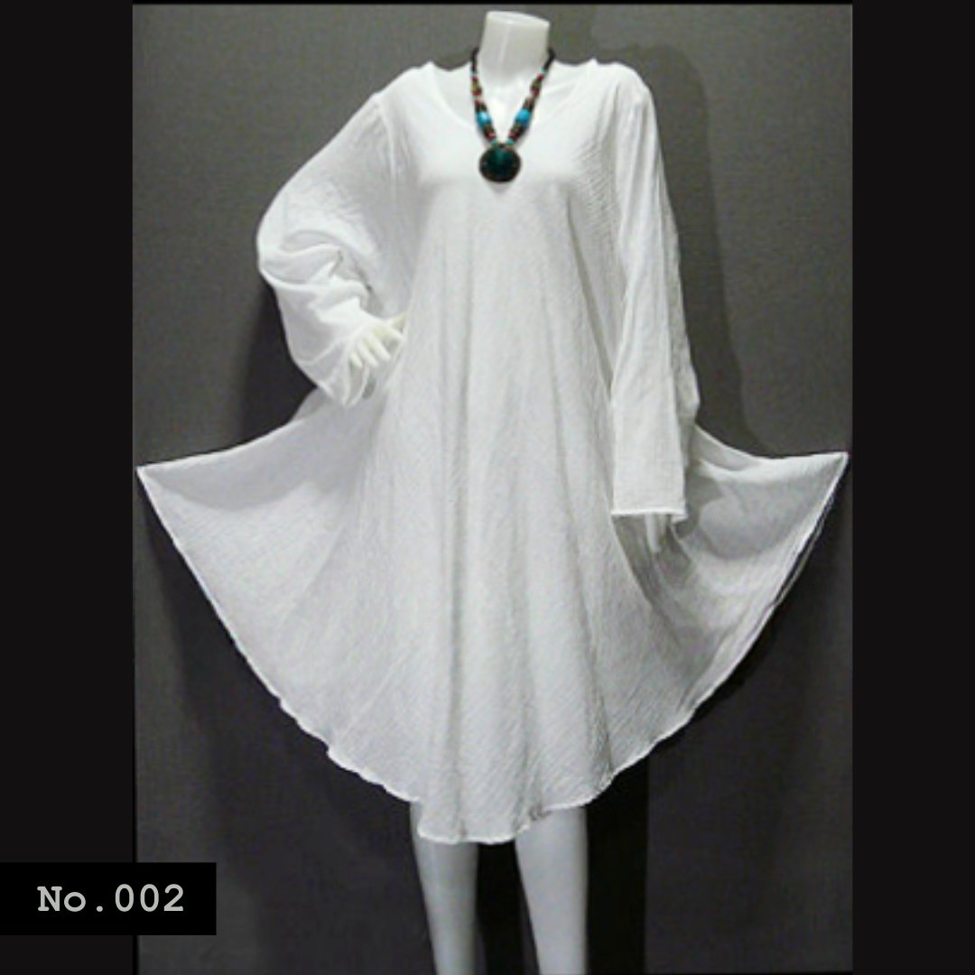 No.002 - 1X,2X,3X,4X,5X,6X,7X Plus Size Women's Clothing Long Sleeve Dress