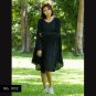No.002 - 1X,2X,3X,4X,5X,6X,7X Plus Size Women's Clothing Long Sleeve Dress