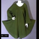 No.006 - Super Plus Size 1X,2X,3X,4X,5X,6X,7X Women's Clothing Bell Long Sleeve Dress