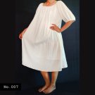 No.007 - Curvy Plus Size 1X,2X,3X,4X,5X,6X,7X Peasant Baby Doll Sleeve Women's Dress Boho Gypsy