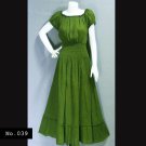 No.039 - Handmade Plus Size 1X,2X,3X,4X,5X,6X,7X Women's Clothing Peasant Baby Doll Maxi Dress