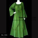 No.041 - Handmade Plus Size 1X,2X,3X,4X,5X,6X,7X Women's Clothing Witch Wide Sleeve Maxi Dress