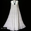No.005 - Plus Size 1X,2X,3X,4X,5X,6X,7X Sleeveless Gauze Cotton Casual Summer Women's Maxi Dress