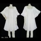 No.054 - Super Plus Size 1X,2X,3X,4X,5X,6X,7X Peasant Wide Sleeve Women's Mini Sun Bohemian Dress