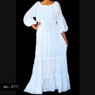 No.077 - Plus Size Clothing 1X,2X,3X,4X,5X,6X,7X Women's Peasant Sleeve Gypsy Witch Maxi Dress
