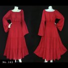 No.163 - Plus Size Clothing 1X,2X,3X,4X,5X,6X,7X Women's Bell Sleeve Witch Bohemian Gypsy Maxi Dress