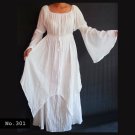 No.301 - Plus Size Clothing 1X,2X,3X,4X,5X,6X,7X Gypsy Bohemian Bell Sleeve Women's Maxi Dress